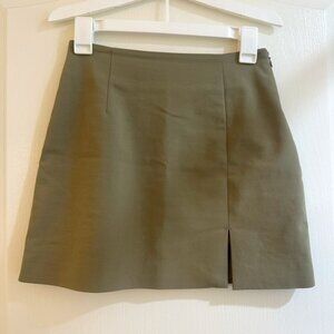 Navy Green Oak + Fort Mini Skirt